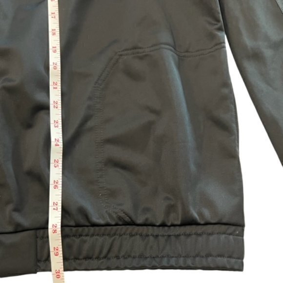 🛍️2 for $25 Sale🛍️ Starter Jacket Men's Size 3XL Black Grey stripes Zip‎ Up - Picture 2 of 15